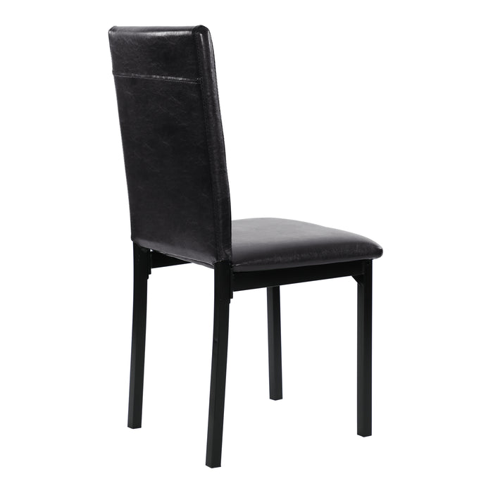 Tempe 5pc Set (TB+4S) in Black/Brown - 2601-48*5 - FAMSA Furniture (TX)