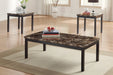 Tempe 3-Piece Pack Occasional Set in Black/Brown - 2601-31 - FAMSA Furniture (TX)