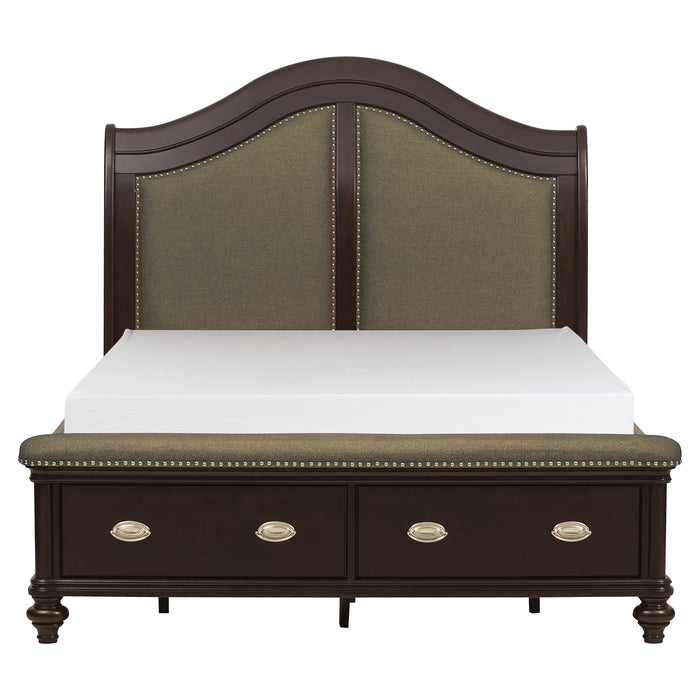 Marston 4pc set (QB+NS+DR+MR) in Cherry - 2615DC-1*4 - FAMSA Furniture (TX)