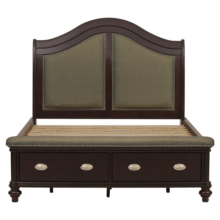 Marston 4pc set (QB+NS+DR+MR) in Cherry - 2615DC-1*4 - FAMSA Furniture (TX)