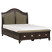 Marston Queen Sleigh Platform Bed in Cherry - 2615DC-1 - FAMSA Furniture (TX)