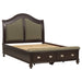 Marston Queen Sleigh Platform Bed in Cherry - 2615DC-1 - FAMSA Furniture (TX)