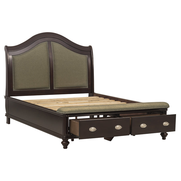Marston 4pc set (QB+NS+DR+MR) in Cherry - 2615DC-1*4 - FAMSA Furniture (TX)