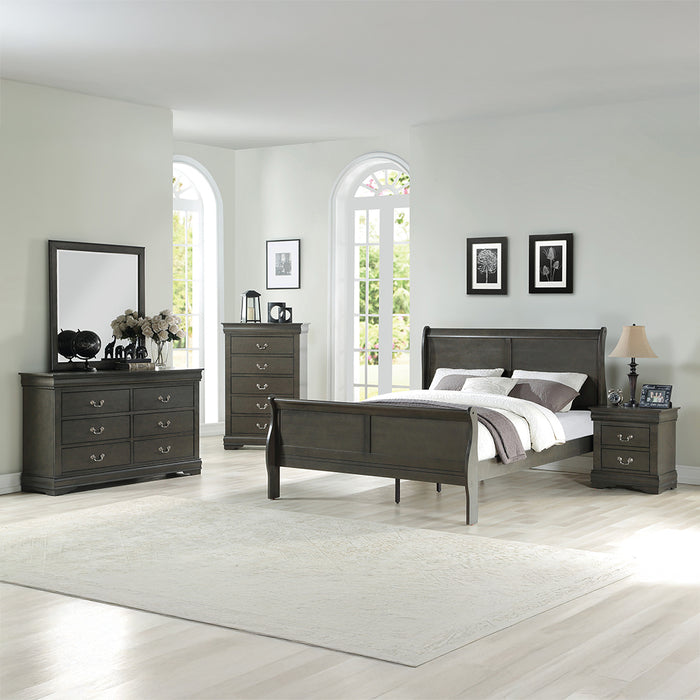 Louis Philippe Eastern King Bed - Image 7