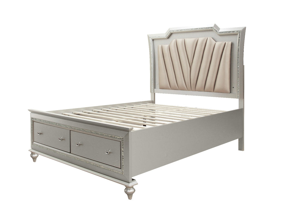 Kaitlyn Eastern King Bed w/Storage & LED - Image 2