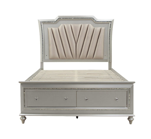 Kaitlyn Eastern King Bed w/Storage & LED