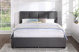 Aitana Queen Platform Bed with Storage Footboard in Gray - 1632GH-1DW - FAMSA Furniture (TX)
