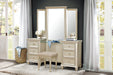 Celandine Vanity Stool in Gold/Silver/Champagne - 1928-14 - FAMSA Furniture (TX)