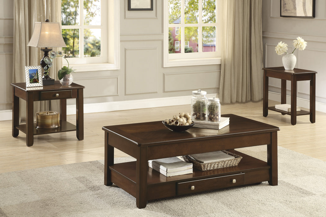 Ballwin Chairside Table in Cherry - 3256RF-02 - FAMSA Furniture (TX)