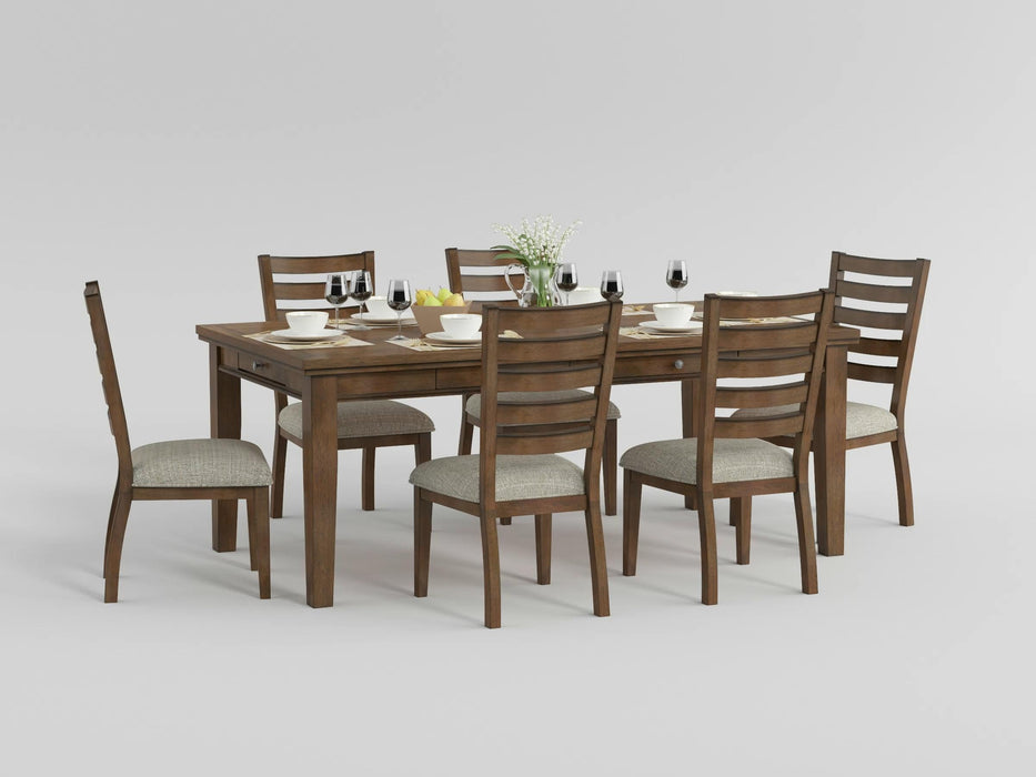 Tigard Side Chair in Cherry/Gray/Beige - 5761GYS - FAMSA Furniture (TX)