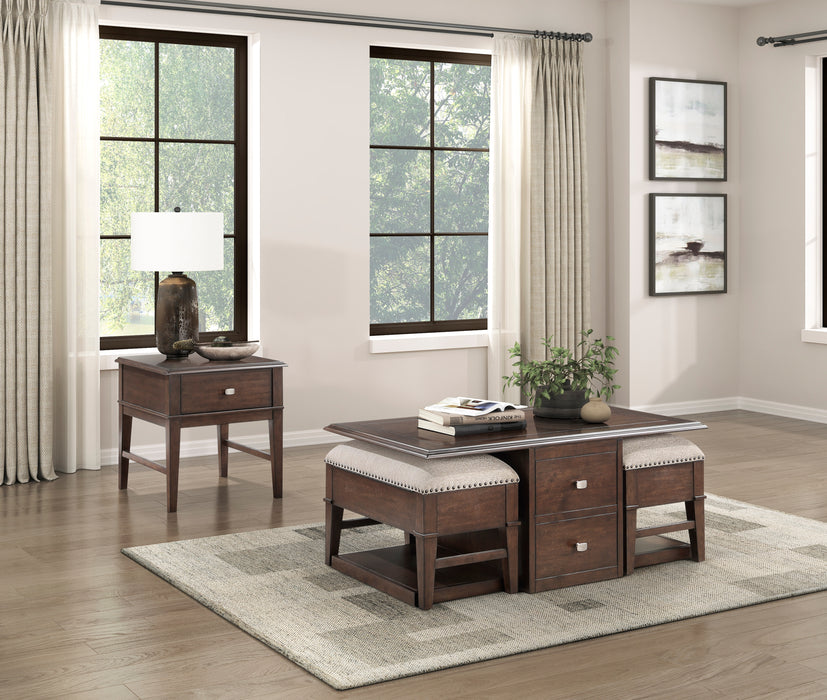 Claremore End Table in Brown - 3500-04 - FAMSA Furniture (TX)