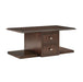 Claremore Cocktail Table with two Ottomans in Brown - 3500-30 - FAMSA Furniture (TX)