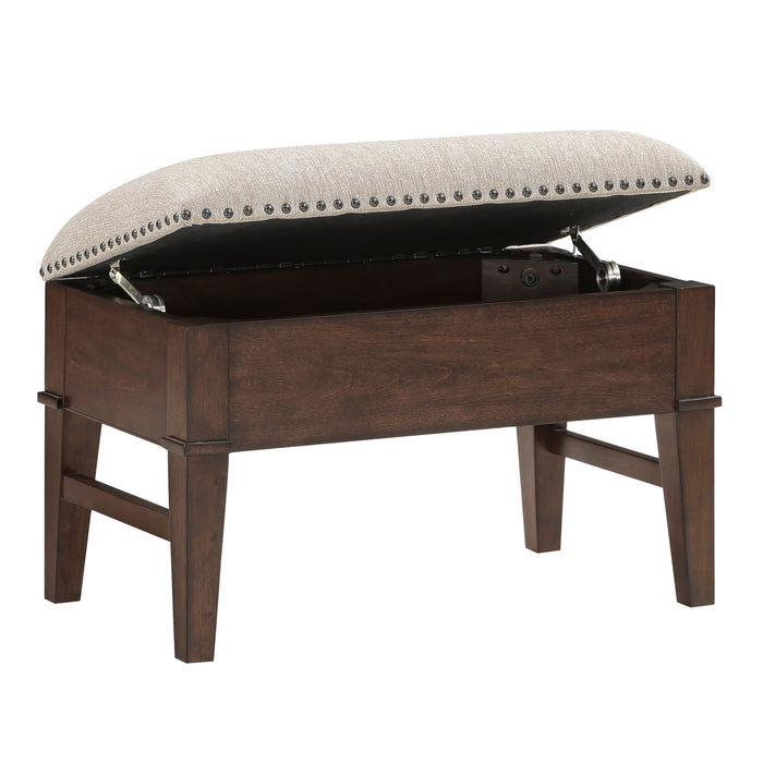 Claremore Cocktail Table with two Ottomans in Brown - 3500-30 - FAMSA Furniture (TX)