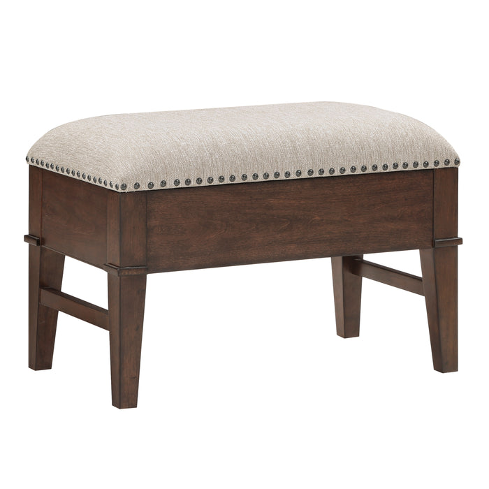 Claremore Cocktail Table with two Ottomans in Brown - 3500-30 - FAMSA Furniture (TX)