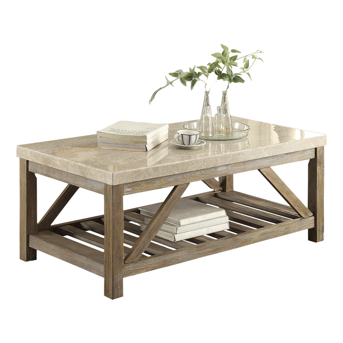 Ridley Cocktail Table in Taupe/Beige - 3551-30 - FAMSA Furniture (TX)