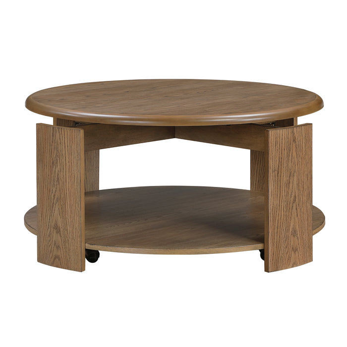 3573-01RD Cocktail Table with Swivel Top image