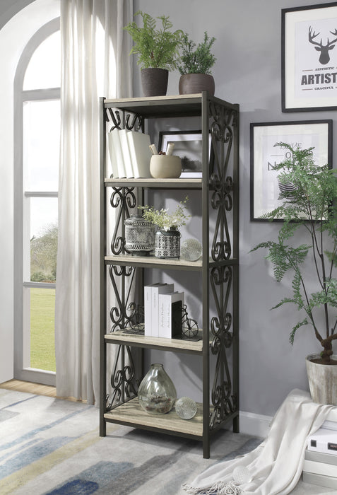 Fairhope Side Pier in Beige/Metal - 35800-S - FAMSA Furniture (TX)