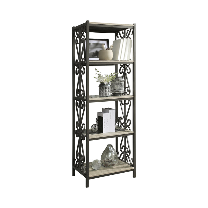 Fairhope Side Pier in Beige/Metal - 35800-S - FAMSA Furniture (TX)
