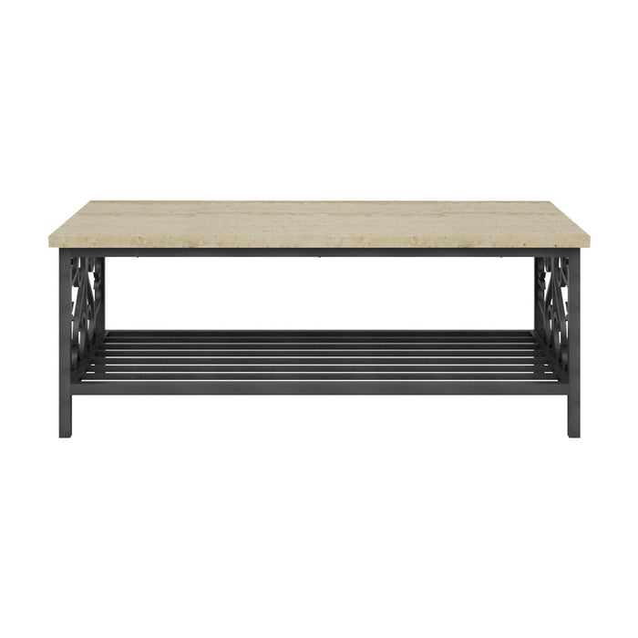 Fairhope 3-Piece Pack Occasional Set in Beige/Metal - 3580-31 - FAMSA Furniture (TX)