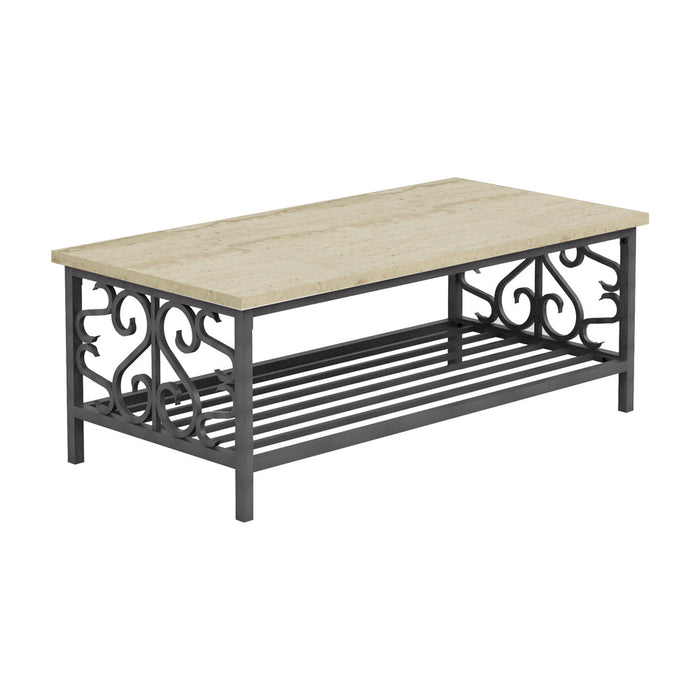 Fairhope 3-Piece Pack Occasional Set in Beige/Metal - 3580-31 - FAMSA Furniture (TX)