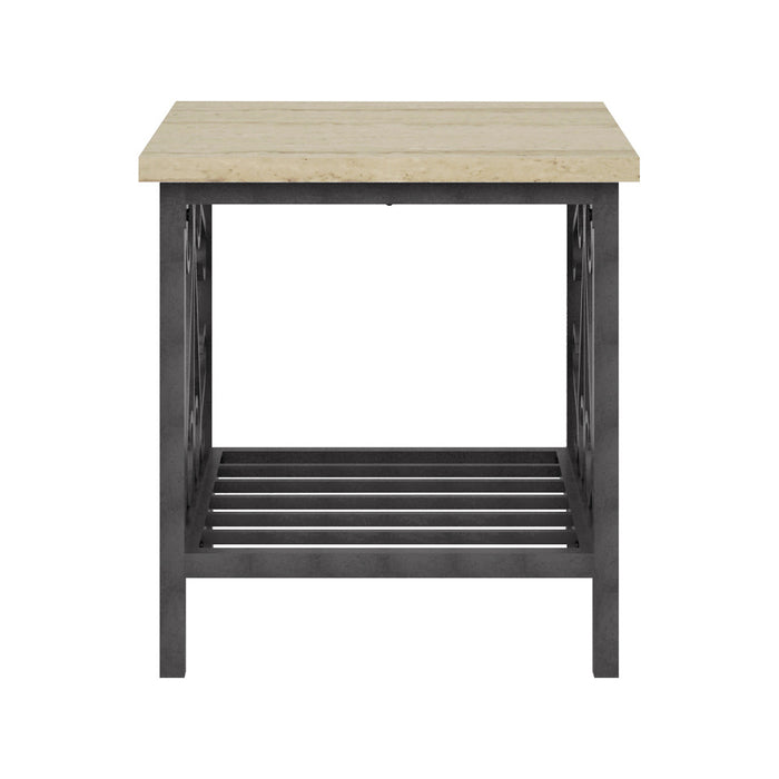 Fairhope 3-Piece Pack Occasional Set in Beige/Metal - 3580-31 - FAMSA Furniture (TX)