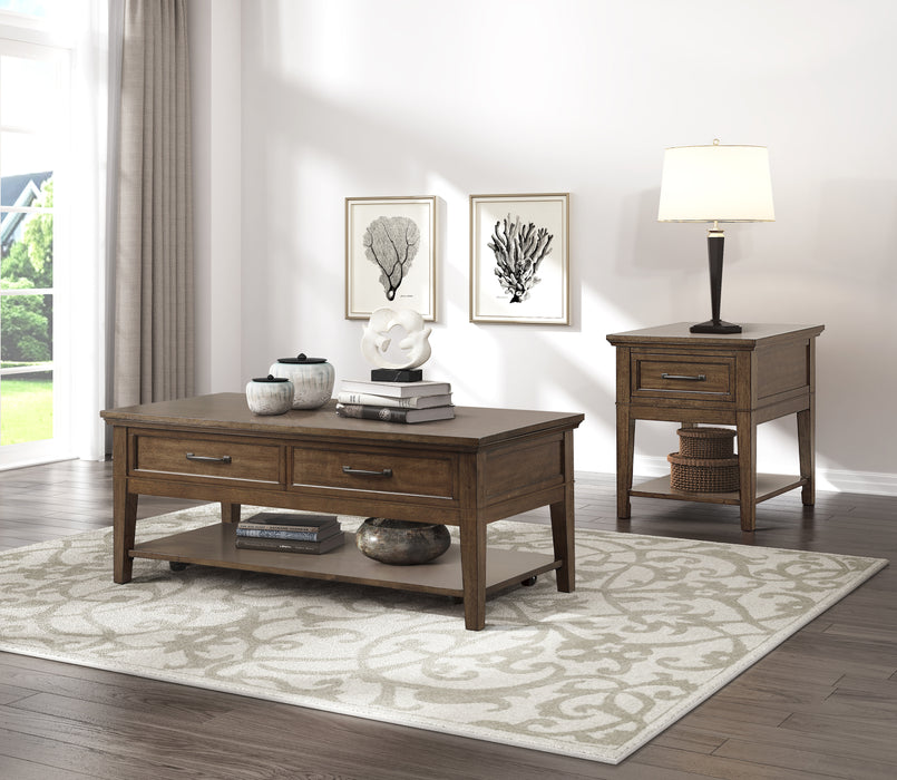 Whitley End Table in Brown - 3620-04 - FAMSA Furniture (TX)