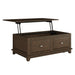 Minot Lift Top Cocktail Table in Brown - 3621-30 - FAMSA Furniture (TX)