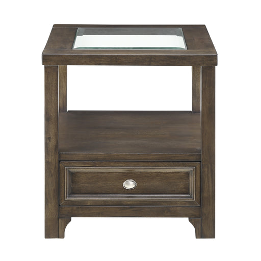 Auburn End Table in Transparent/Brown - 3624-04 - FAMSA Furniture (TX)