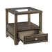 Auburn End Table in Transparent/Brown - 3624-04 - FAMSA Furniture (TX)