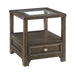 Auburn End Table in Transparent/Brown - 3624-04 - FAMSA Furniture (TX)