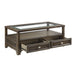 Auburn Cocktail Table in Brown/Transparent - 3624-30 - FAMSA Furniture (TX)