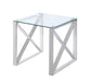 Rush End Table in Gold/Silver/Champagne/Transparent - 3644-04 - FAMSA Furniture (TX)