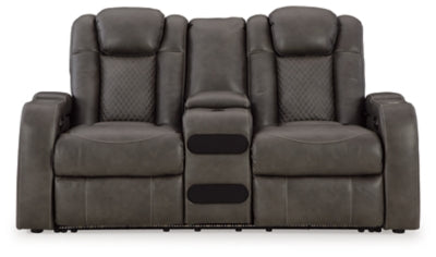 Fyne-Dyme Power Reclining Loveseat with Console - FAMSA Furniture (TX)