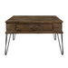 Shaffner Square Cocktail Table in Brown/Black/Oak - 3670M-01 - FAMSA Furniture (TX)