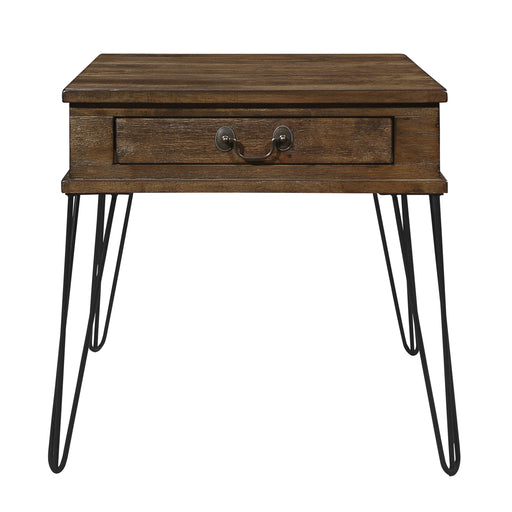 Shaffner End Table in Brown/Black/Oak - 3670M-04 - FAMSA Furniture (TX)