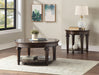 Tobias Round Cocktail Table in Espresso - 3681-01RD - FAMSA Furniture (TX)