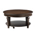 Tobias Round Cocktail Table in Espresso - 3681-01RD - FAMSA Furniture (TX)