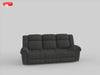 Brennen Power Double Reclining Sofa in Gray - 9204CC-3PW - FAMSA Furniture (TX)