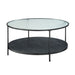 Zephyr 2-Piece Pack Occasional Set in Black/Transparent - 3706-31 - FAMSA Furniture (TX)