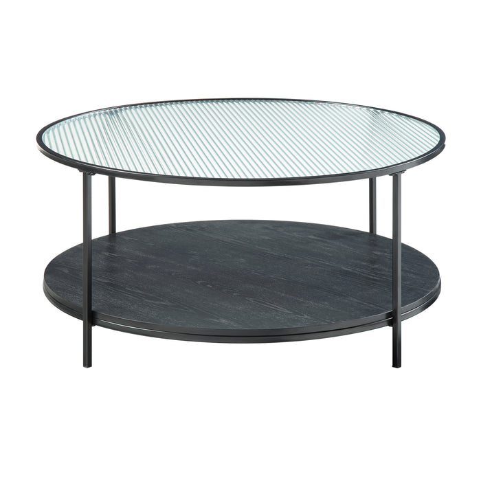 Zephyr 2-Piece Pack Occasional Set in Black/Transparent - 3706-31 - FAMSA Furniture (TX)