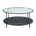 Zephyr 2-Piece Pack Occasional Set in Black/Transparent - 3706-31 - FAMSA Furniture (TX)