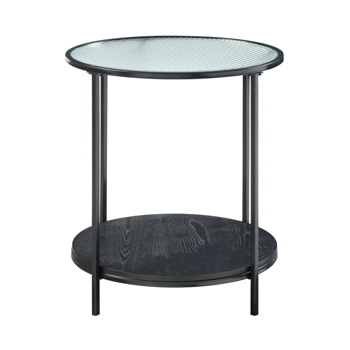 Zephyr 2-Piece Pack Occasional Set in Black/Transparent - 3706-31 - FAMSA Furniture (TX)