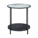 Zephyr 2-Piece Pack Occasional Set in Black/Transparent - 3706-31 - FAMSA Furniture (TX)