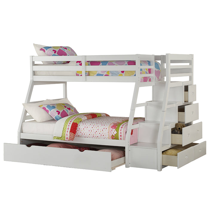 Bunk Bed (T/F) w/Trundle (Full) & Storage - Image 3
