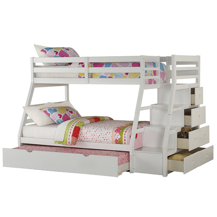 Jason (Storage) Bunk Bed (T/F) w/Trundle (Full) & Storage - Image 4