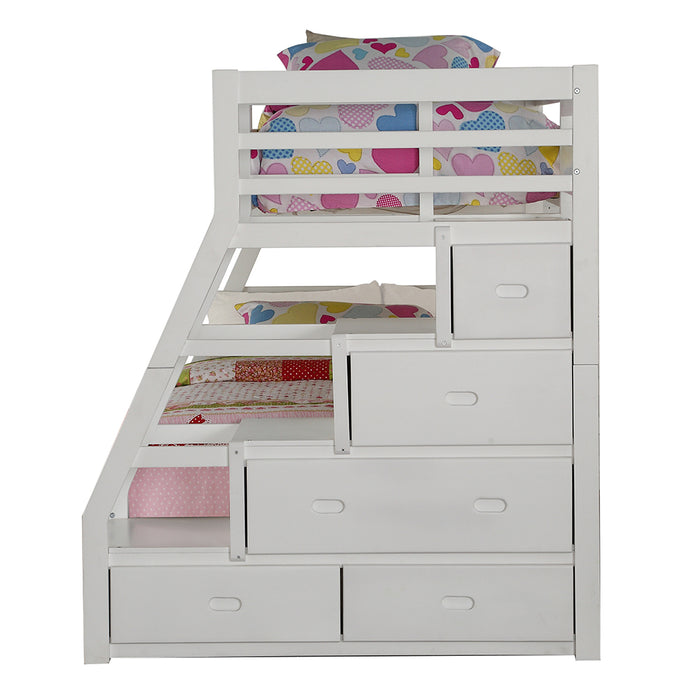 Jason (Storage) Bunk Bed (T/F) w/Trundle (Full) & Storage - Image 6