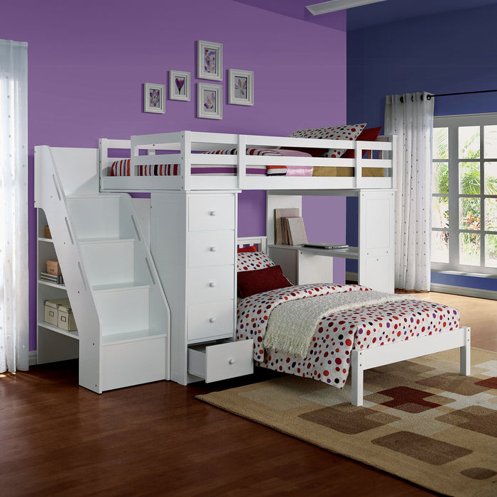Freya Twin Loft Bed w/Storage - Image 3