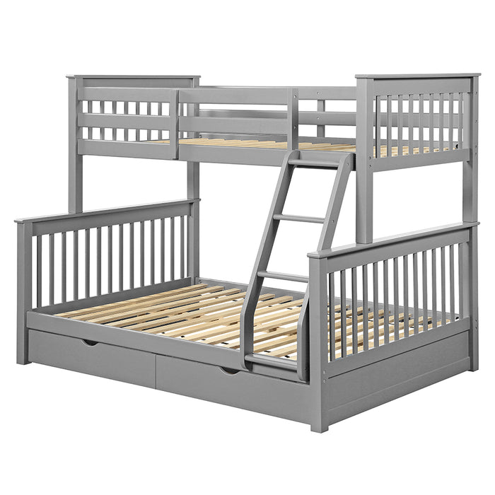 Bunk Bed (T/F) w/Storage - Image 2