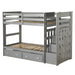 Bunk Bed (T/T) w/Trundle &Storage - Image 2