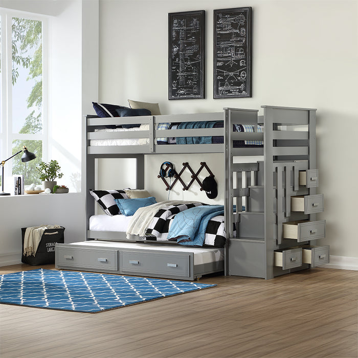 Allentown Bunk Bed (T/T) w/Trundle &Storage